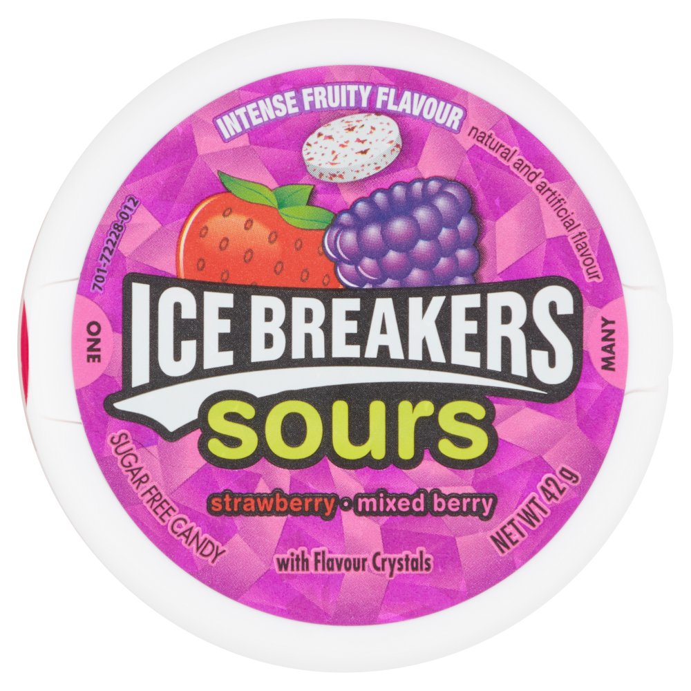 Ice Breakers Sours Strawberry/Mixed Berry 42g