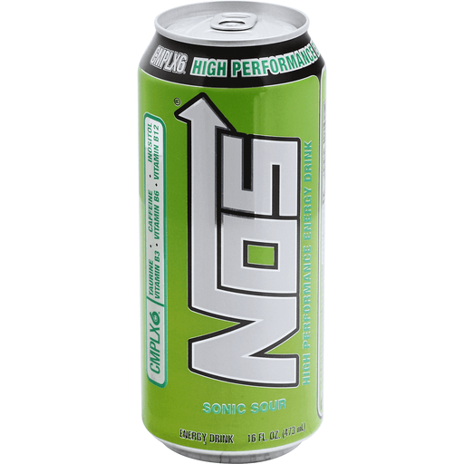 Nos Sonic Sour High Performance Energy Drink 473mls