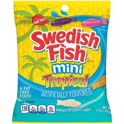 Swedish Fish Mini Tropical 141g
