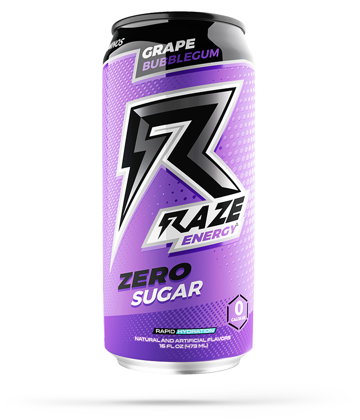 Raze Energy Grape Bubblegum 473mls