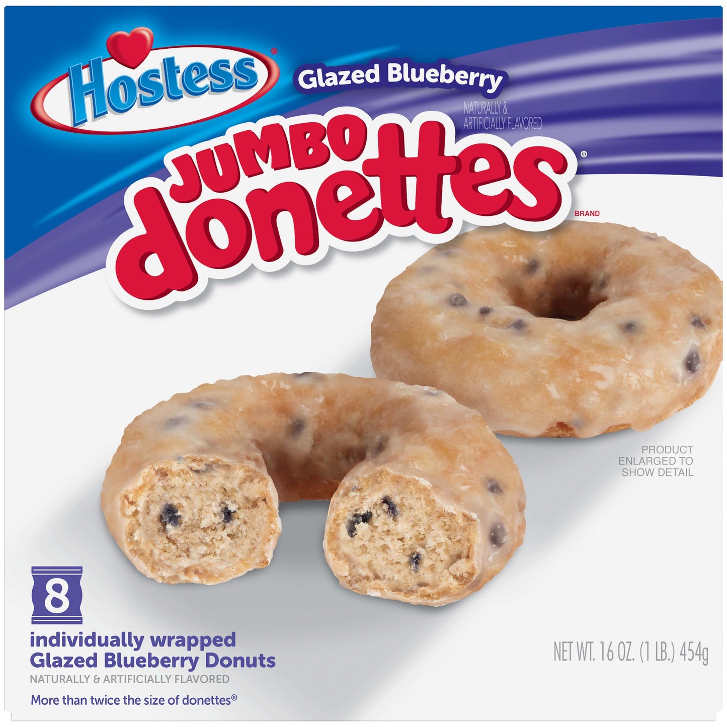 Hostess Jumbo Blueberry Donettes 8 pack