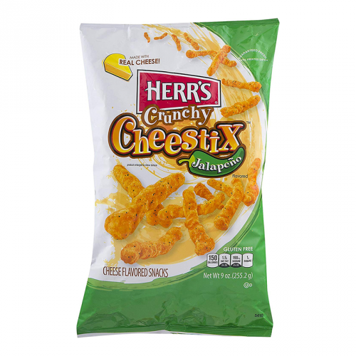 Herr's Crunchy Cheestix Jalapeno 255g
