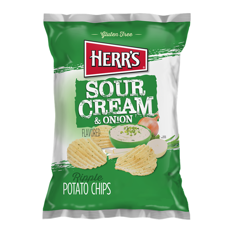 Herr's Sour Cream & Onion Chips 99g