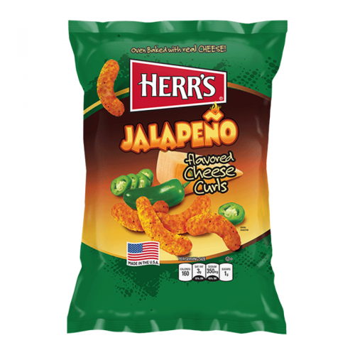 Herr's Jalapeno Cheese Curls 199g
