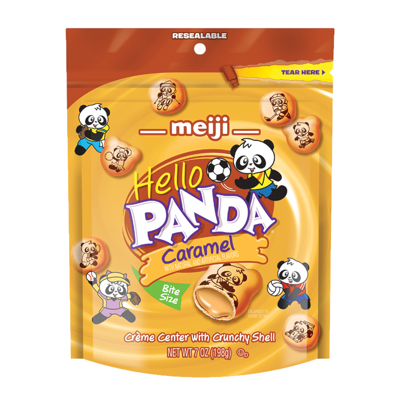 Meiji Hello Panda Caramel Cookies 198g