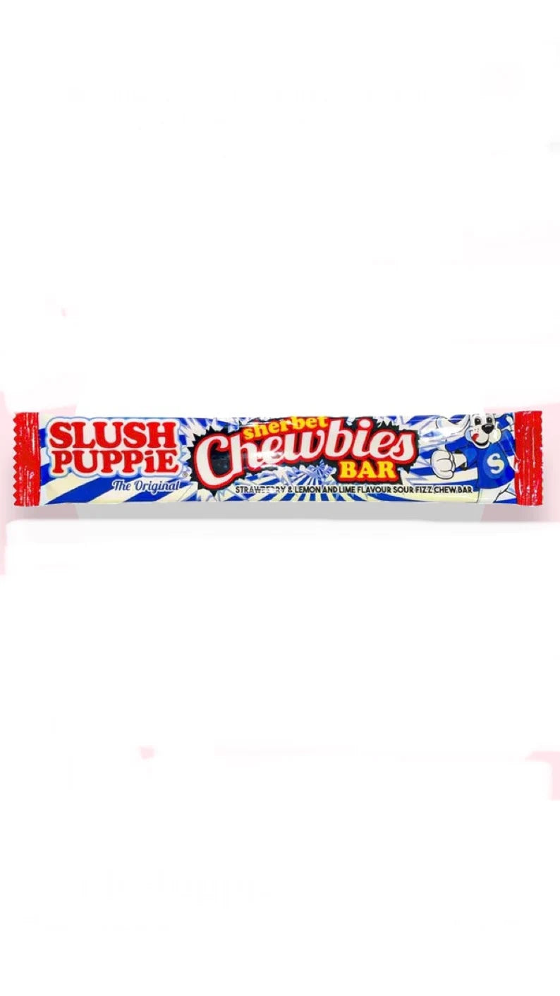 Slush Puppie Sherbet Chewbies Bar Strawberry and Lemon & Lime 25g