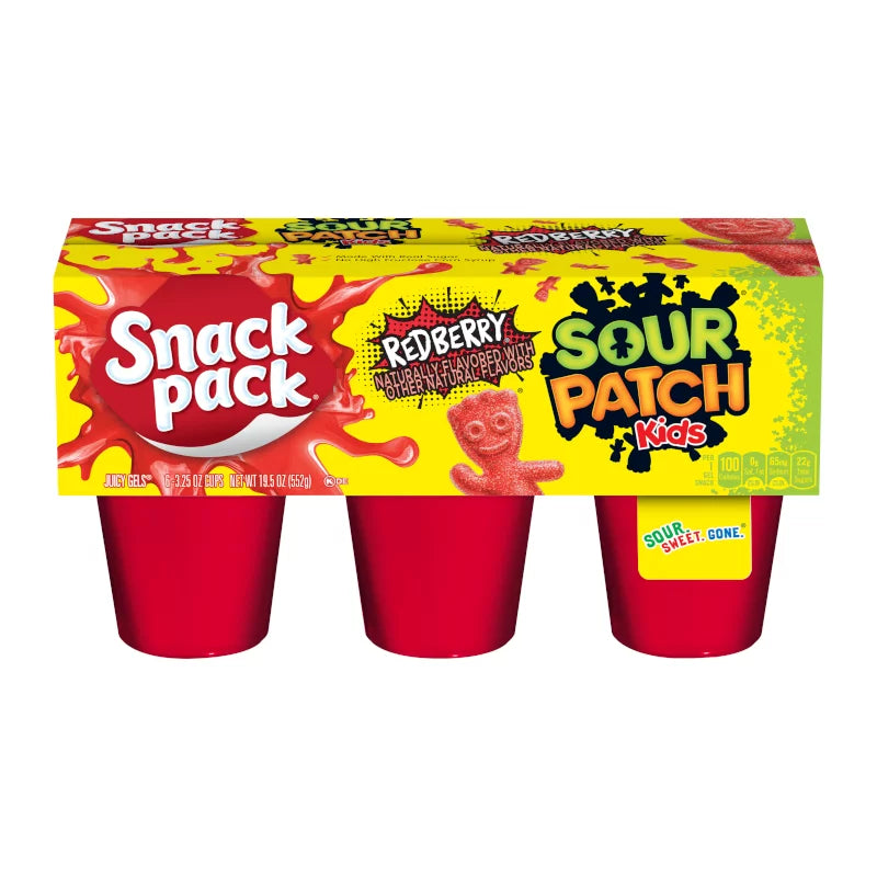 Sour Patch Jelly Snack Pack 6 pack 552g