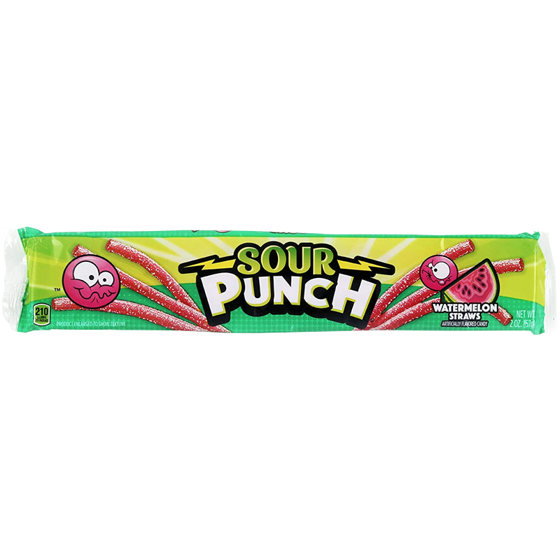 Sour Punch Watermelon Straws 57g