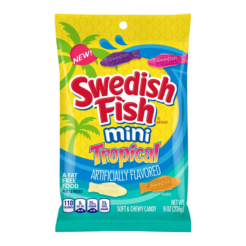 Swedish Fish Mini Tropical 226g